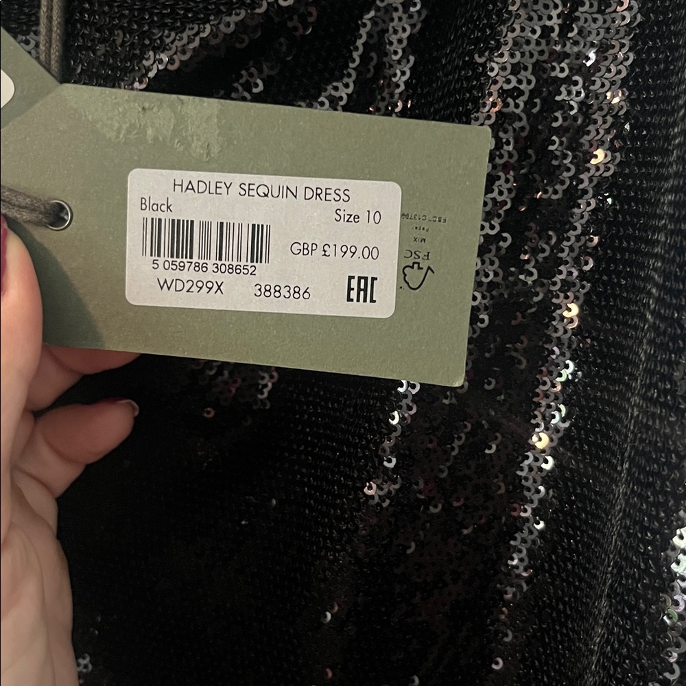 ‼️DELETING 10/22‼️ All saints Hadley sequined dress - new with tags - Picture 8 of 11
